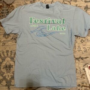 Gildan Light Blue Festival of the Lake T-Shirt